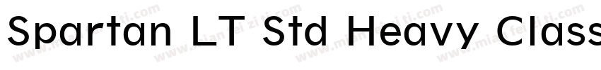 Spartan LT Std Heavy Classified字体转换